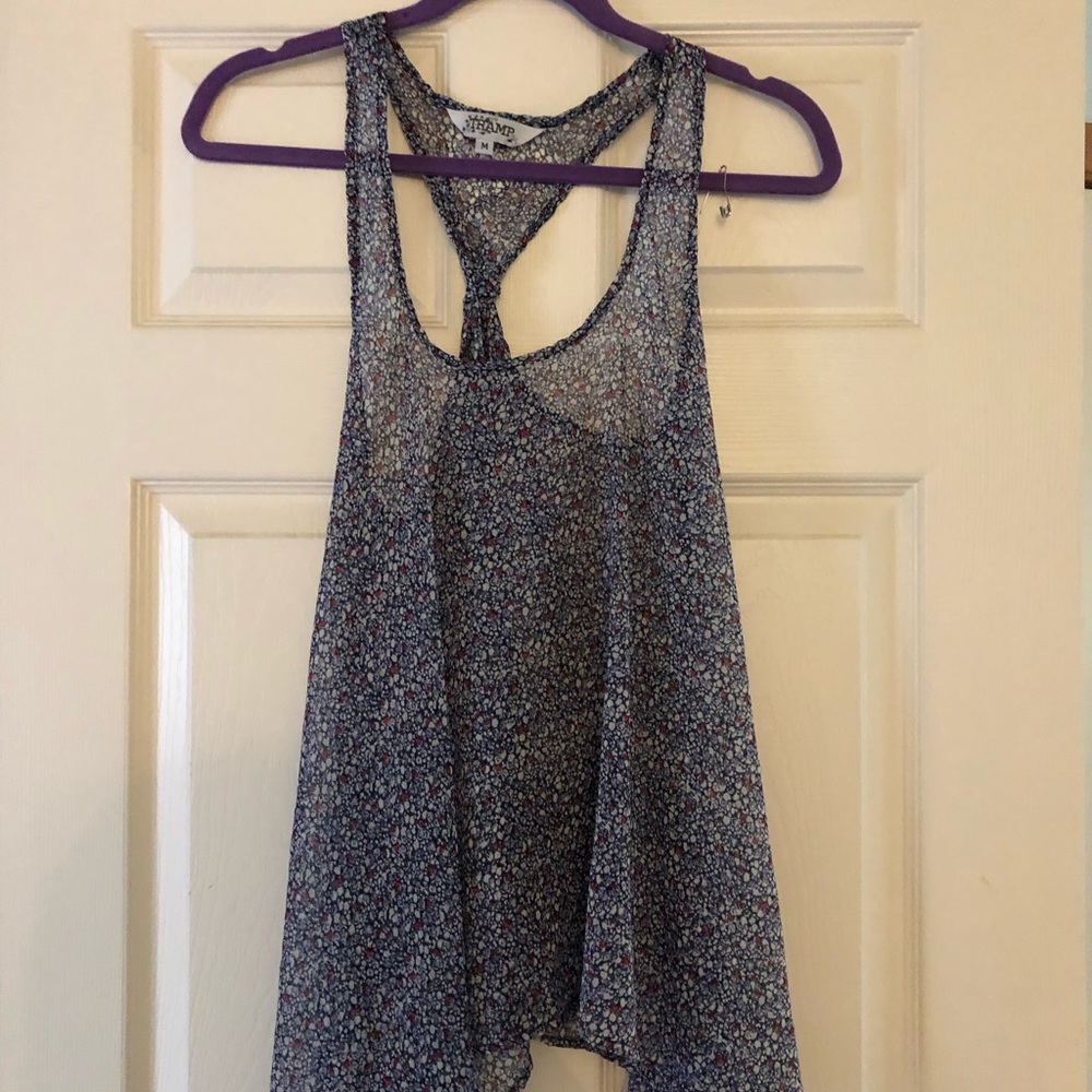 Sheer tank top